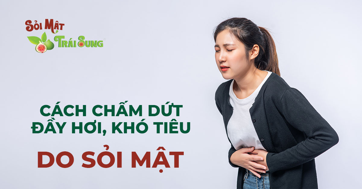 CÁCH CHẤM DỨT ĐẦY HƠI, KHÓ TIÊU DO SỎI MẬT