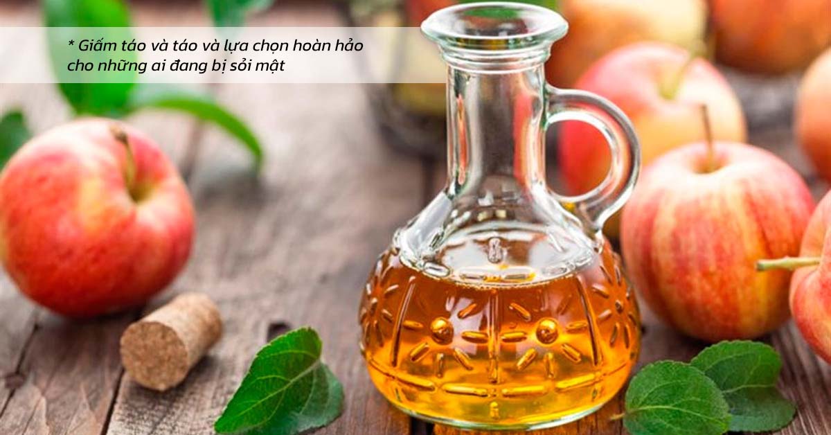 Giấm táo và táo và lựa chọn hoàn hảo cho những ai đang bị sỏi mật