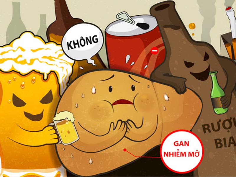 Lạm dụng rượu, bia làm tăng nguy cơ mắc bệnh mỡ trong gan